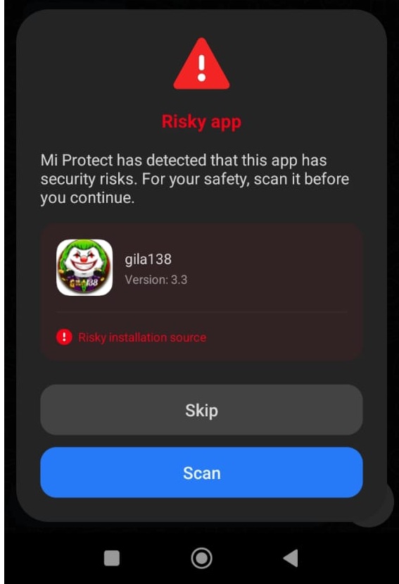 Mi Protect - Risky app
